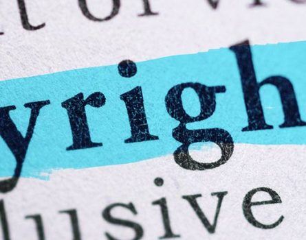 The word Copyright highlighted in blue