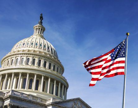 Capital and US Flag