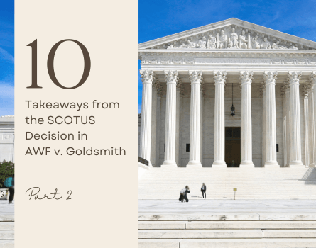 10 Takeaways from the SCOTUS Decision in AWF v. Goldsmith (Part II)