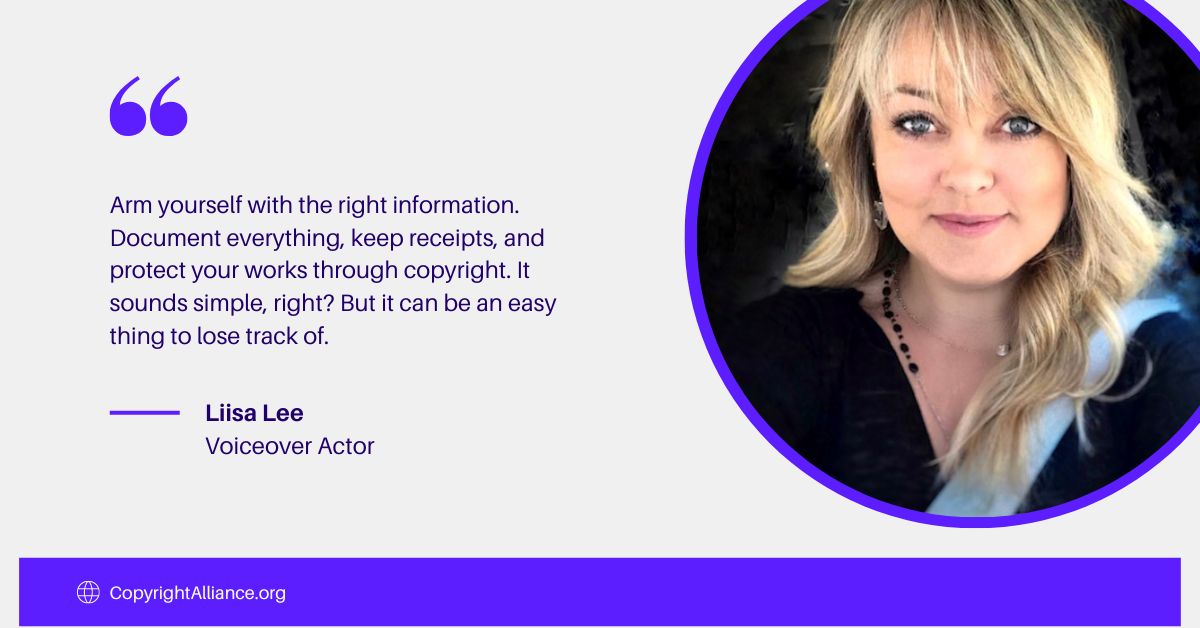 Creator Spotlight: Voiceover Actor Liisa Lee | Copyright Alliance