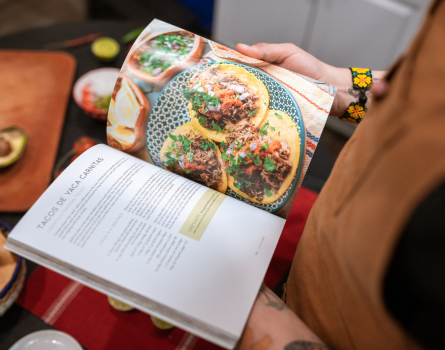 cooking with a cookbook